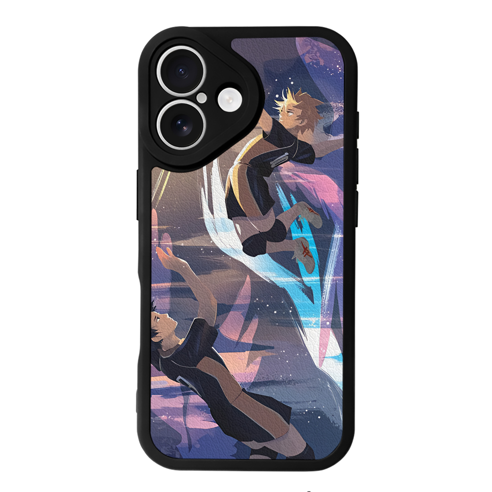 （画像用） ハイキュー!! Haikyu!! 【iPhone 16シリーズ対応】シリコンスマホケース（レザー調） 材質：シリコン